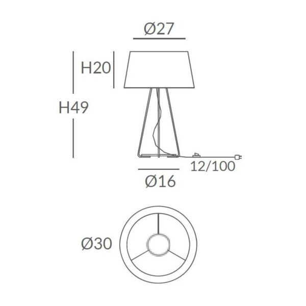 DRUM επιτραπέζιο φωτιστικό