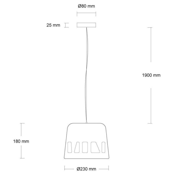 LUNA κρεμαστό φωτιστικό