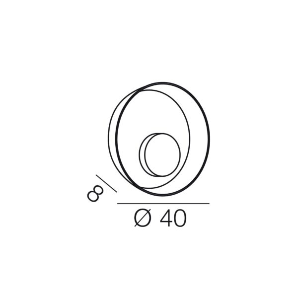 DAWN 40 φωτιστικό τοίχου - οροφής