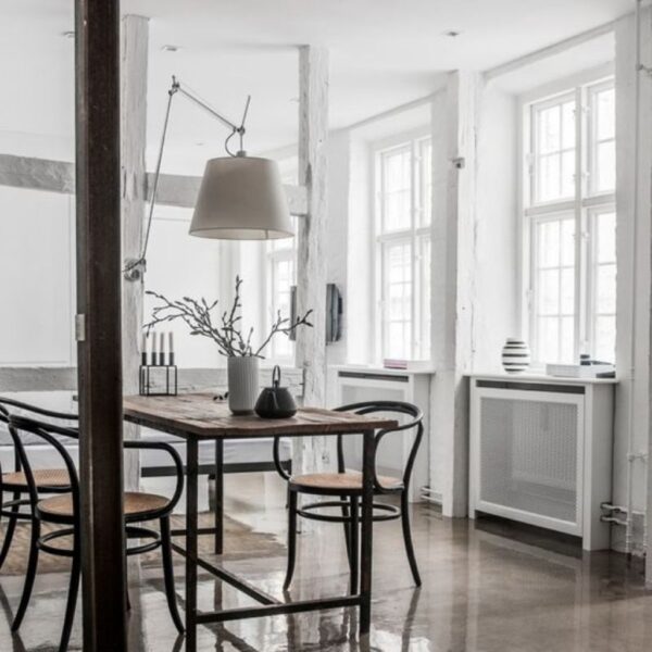 TOLOMEO MEGA φωτιστικό τοίχου με διαχύτη από χαρτί με dimmer