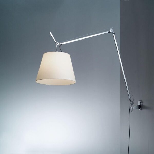 TOLOMEO MEGA φωτιστικό τοίχου με διαχύτη από χαρτί με dimmer