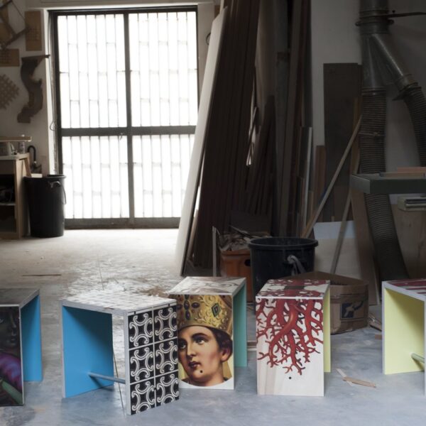 NORDICO VERACE - CORNI σκαμπό / βοηθητικό τραπεζάκι