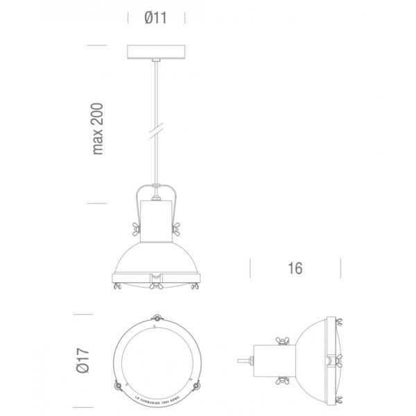 PROJECTEUR 165 κρεμαστό φωτιστικό