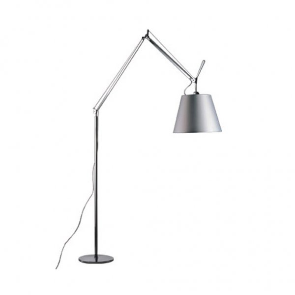 TOLOMEO MEGA φωτιστικό δαπέδου - γκρι σατέν διαχύτης