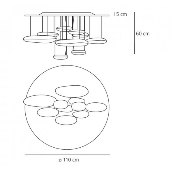 MERCURY φωτιστικό οροφής