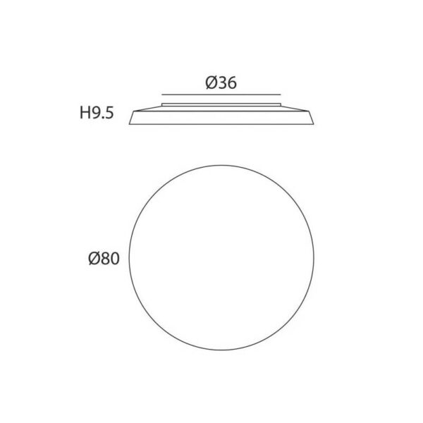 PLANE ROUND φωτιστικό οροφής - τοίχου