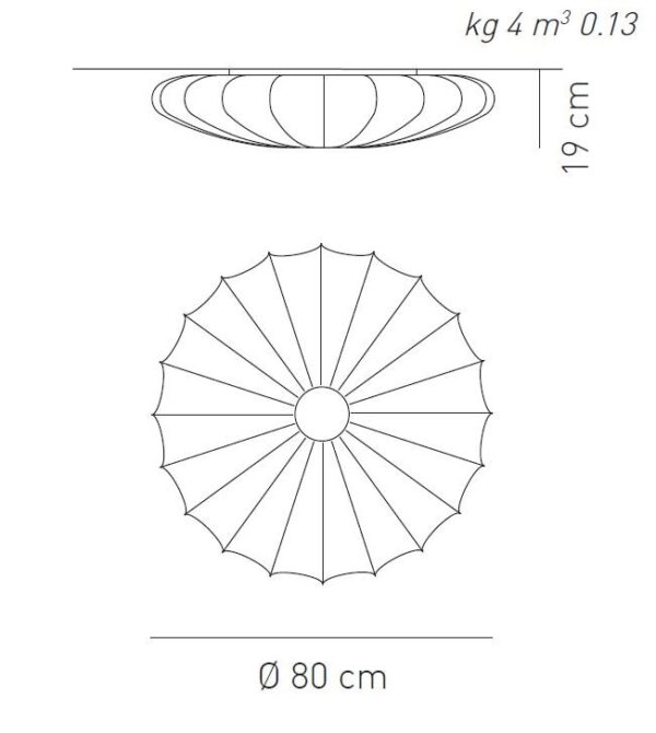 MUSE 80 ROUND φωτιστικό οροφής - τοίχου