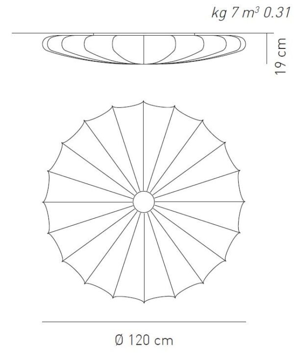 MUSE 120 ROUND φωτιστικό οροφής - τοίχου