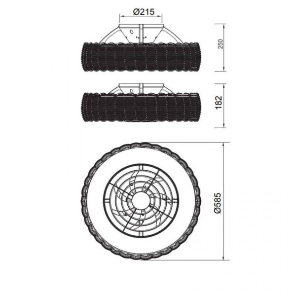 KILIMANJARO MINI ανεμιστήρας με φως