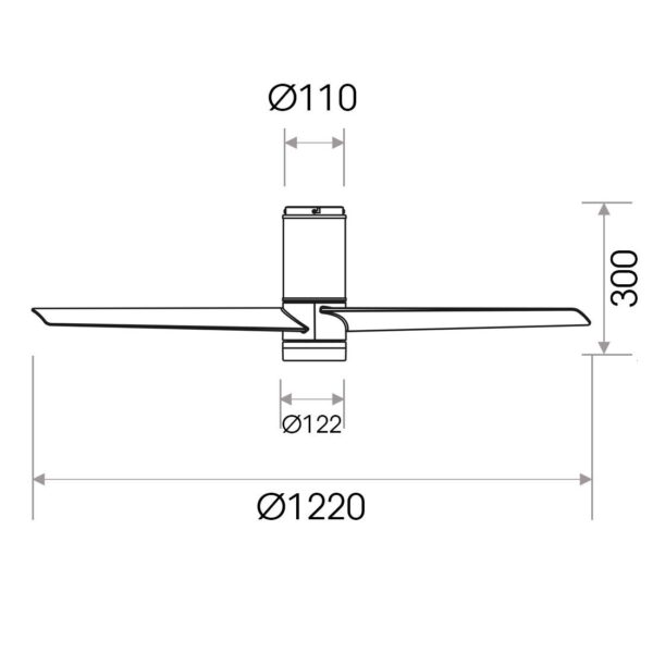 UP DOWN ανεμιστήρας με φως