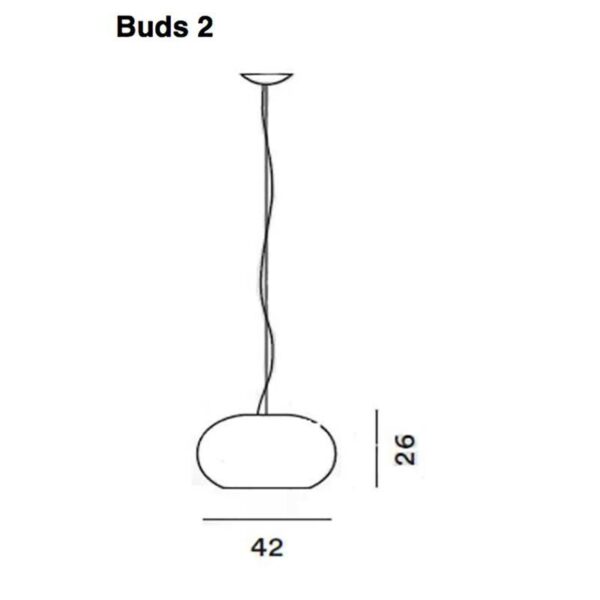 707_5 BUDS 2 κρεμαστό φωτιστικό