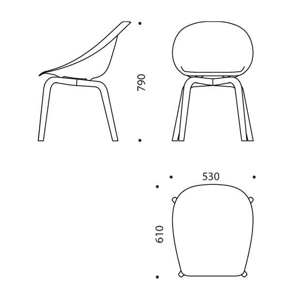 HOOP WOOD καρέκλα
