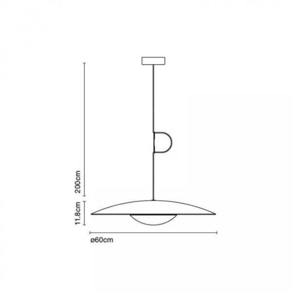 GINGER 60 κρεμαστό φωτιστικό