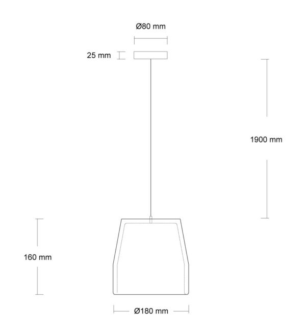 CALIX 18 κρεμαστό φωτιστικό
