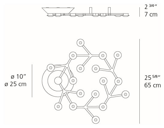 LED NET CIRCLE φωτιστικό οροφής