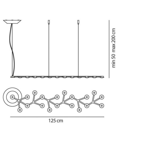 LED NET LINE κρεμαστό ΦΩΤΙΣΤΙΚΌ