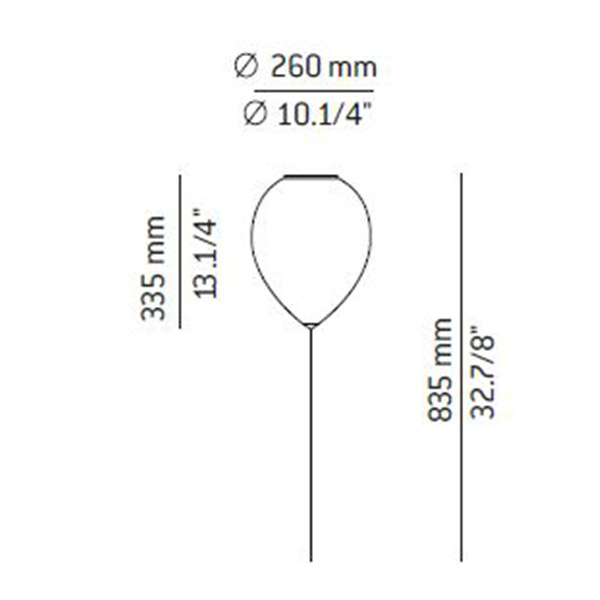 BALLOON φωτιστικό οροφής
