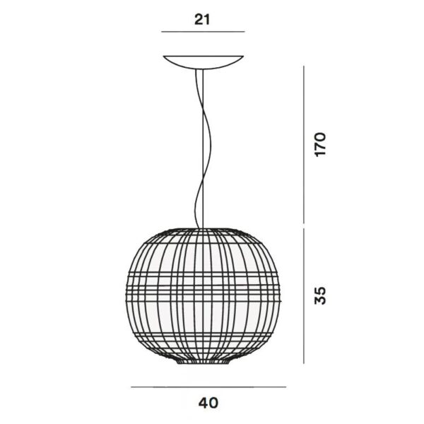TARTAN κρεμαστό φωτιστικό
