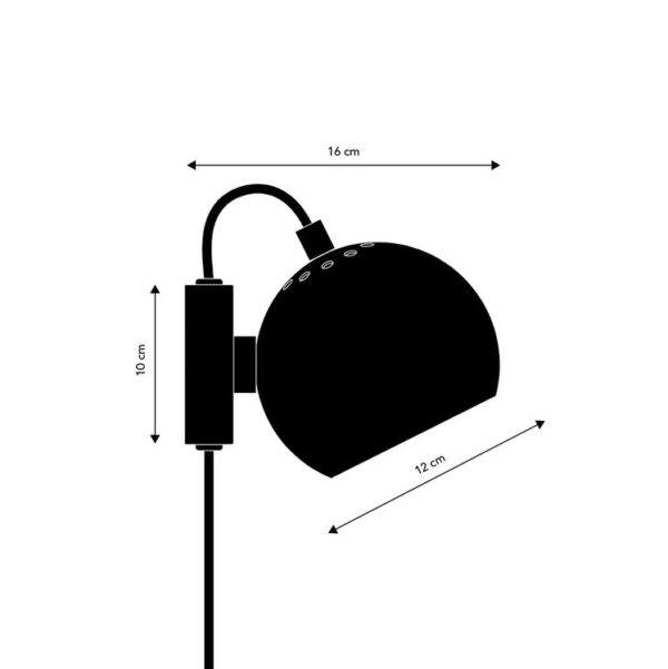 817-98ba343688184b17a55acf11d7cf5459 BALL φωτιστικό τοίχου - μεταλλικά φινιρίσματα