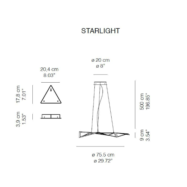 STARLIGHT κρεμαστό φωτιστικό