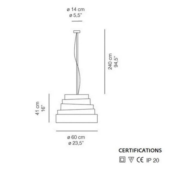 BABEL κρεμαστό φωτιστικό