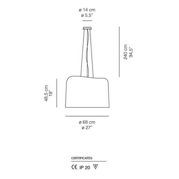 OLA κρεμαστό φωτιστικό