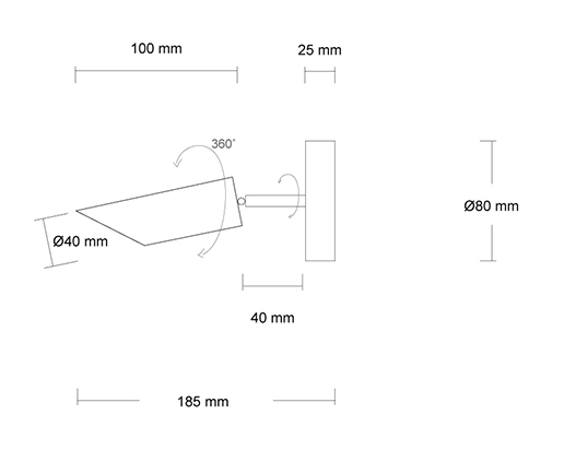 MACEO φωτιστικό τοίχου