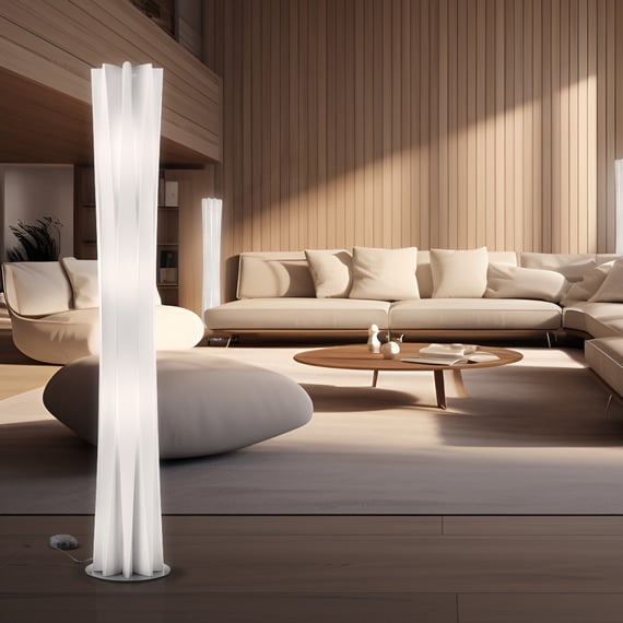 BACH XXL φωτιστικό δαπέδου σε απαλό χρυσό χρώμα