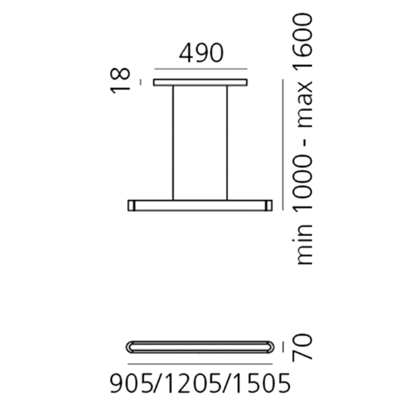 TALO κρεμαστό φωτιστικό dimmable