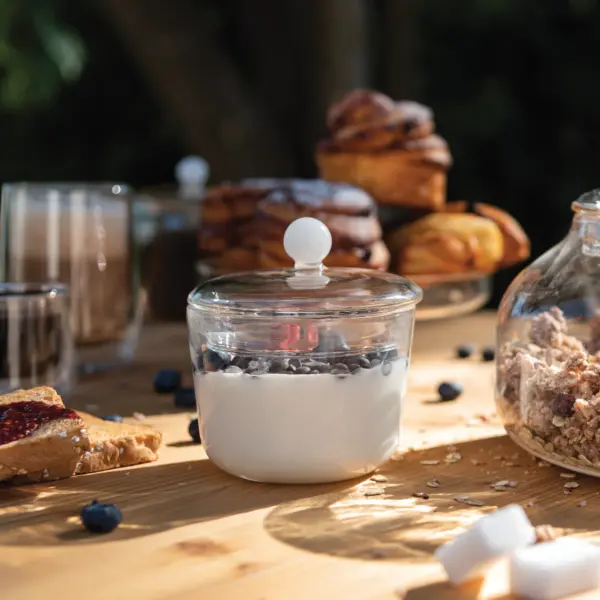 BILIA δοχείο με χερούλια & καπάκι