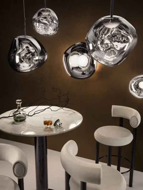 Melt-Medium-Surface-Light-Silver- MELT φωτιστικό οροφής - τοίχου