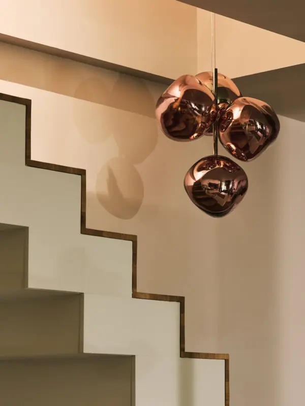 Melt-Mini-Chandelier-Copper-Polished-Polycarbonate-lightplus1 MELT CHANDELIER κρεμαστό φωτιστικό