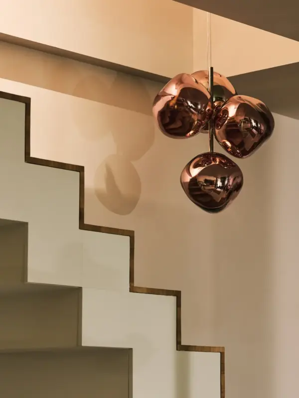 Melt-Mini-Chandelier-Copper-Polished-Polycarbonate-lightplus1 MELT CHANDELIER κρεμαστό φωτιστικό