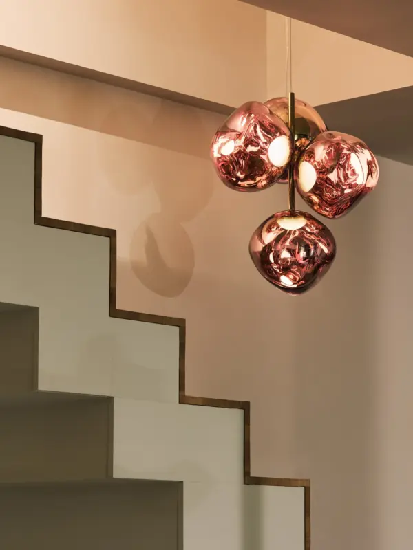 Melt-Mini-Chandelier-Copper-Polished-mini-ambiance MELT CHANDELIER κρεμαστό φωτιστικό
