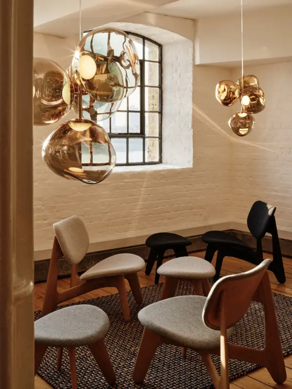 Melt-Small-Chandelier-Bronze-Polished-Polycarbonate-ambiance MELT CHANDELIER κρεμαστό φωτιστικό