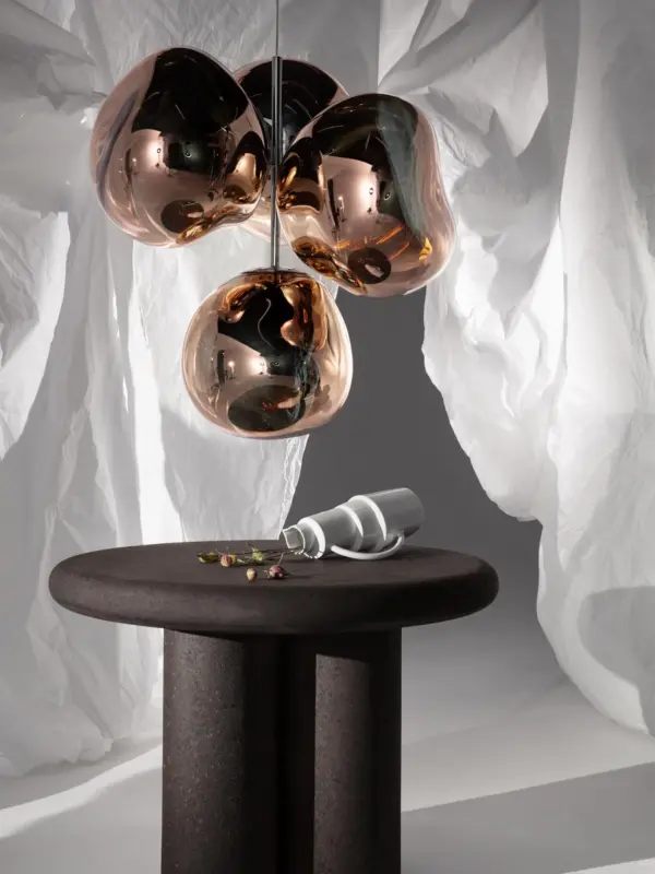 Melt-Small-Chandelier-Copper-Polished-ambiance MELT CHANDELIER κρεμαστό φωτιστικό