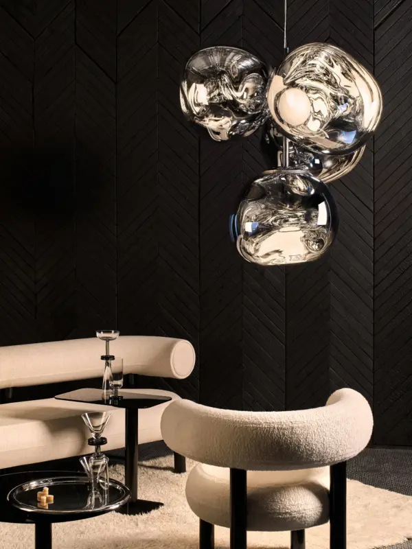 Melt-Small-Chandelier-Silver-Polished-Polycarbonate-ambiance MELT CHANDELIER κρεμαστό φωτιστικό