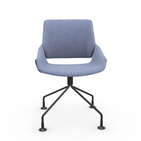 monk swivel_black legs_blue 238_garc bic fabric_light plus MONK περιστρεφόμενη καρέκλα