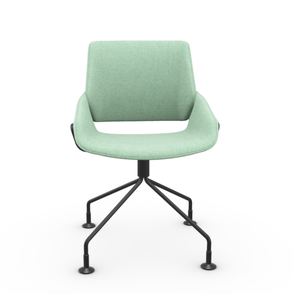 monk swivel_black legs_green 236_garc bic fabric_light plus MONK περιστρεφόμενη καρέκλα