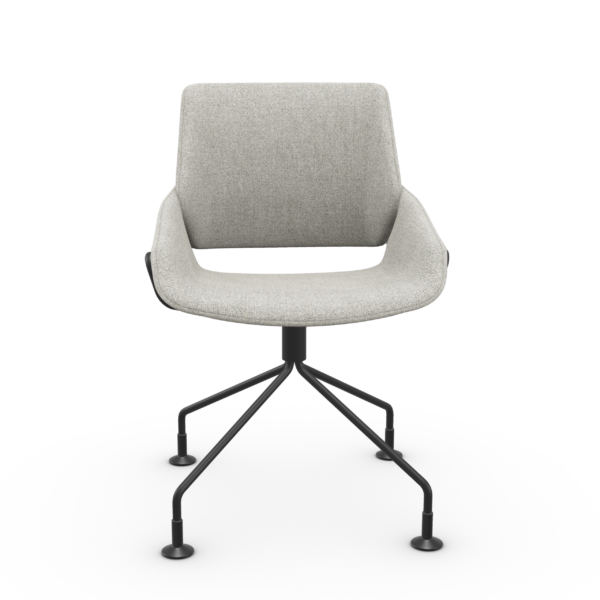 monk swivel_black legs_grey 230_garc bic fabric_light plus MONK περιστρεφόμενη καρέκλα