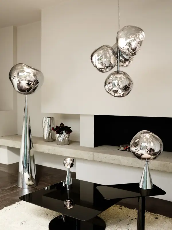 Melt-Fat-Cone-Floor-Light-Silver-Polished-ambiance MELT CONE FAT φωτιστικό δαπέδου