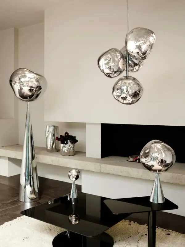 Melt-Fat-Cone-Floor-Light-Silver-Polished-ambiance MELT CONE FAT φωτιστικό δαπέδου