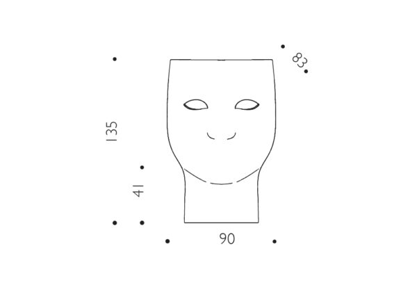 nemo-driade-armchair-diamensions NEMO πολυθρόνα περιστρεφόμενη