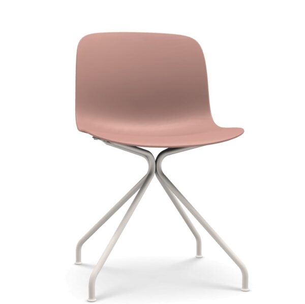 TROY on 4 star base (COLOURED) καρέκλα με λευκή δομή