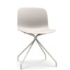 TROY on 4 star base (COLOURED) καρέκλα με λευκή δομή