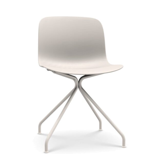 TROY on 4 star base (COLOURED) καρέκλα με λευκή δομή