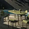 Groove-Large-Obround-Outdoor-Table-Moss-Weather-Resistant-Aluminium-ambiance GROOVE ΤΡΑΠΕΖΙ