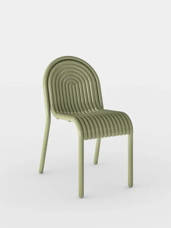Groove-Outdoor-Side-Chair-Moss-Weather-Resistant-λιγητ Groove καρέκλα σετ των 2