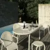 Groove-Outdoor-Stool-Putty-Weather-Resistant- Groove σκαμπό σετ των 2